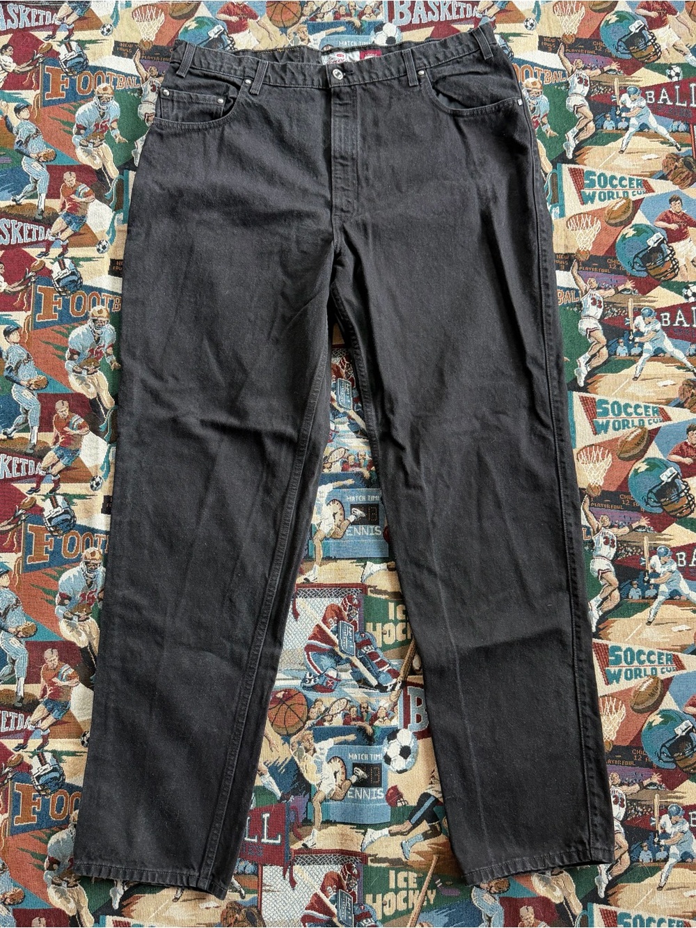 Vintage 90s Men’s Levi’s 545 Orange Tab Black Denim Pants 42x36